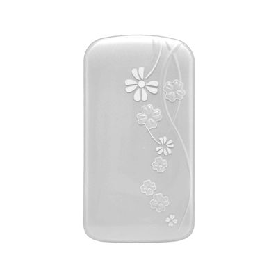 qualité  Decorative IMD Parts Process With Double Sided Film Off White Flower Design usine